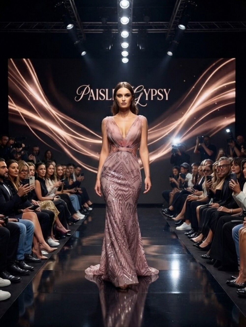 Premium Brand And Quality Special Event Maxi Dress in Blush Pink
